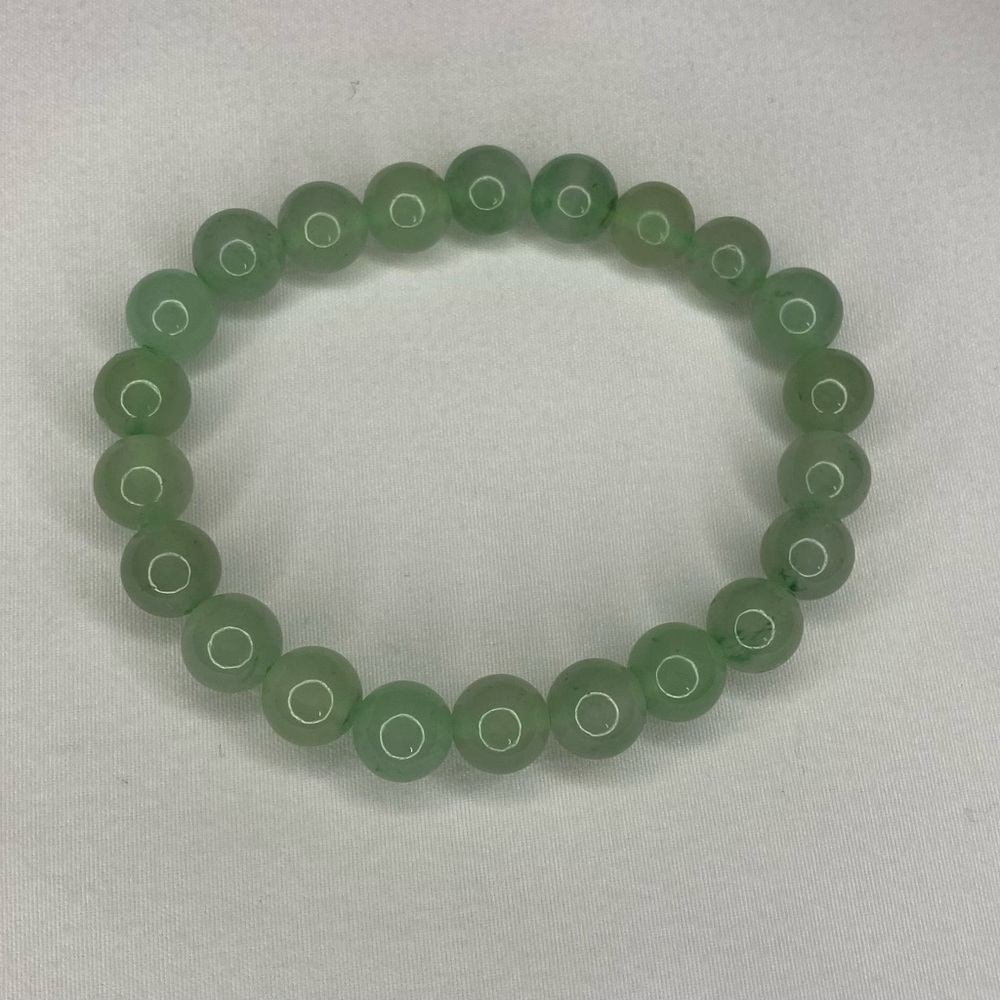 8mm Green Aventurine Crystal Bead Stretch Bracelet